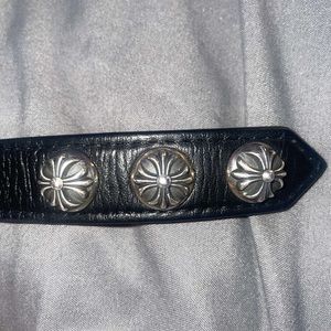 CHROME HEARTS LEATHER BRACELET